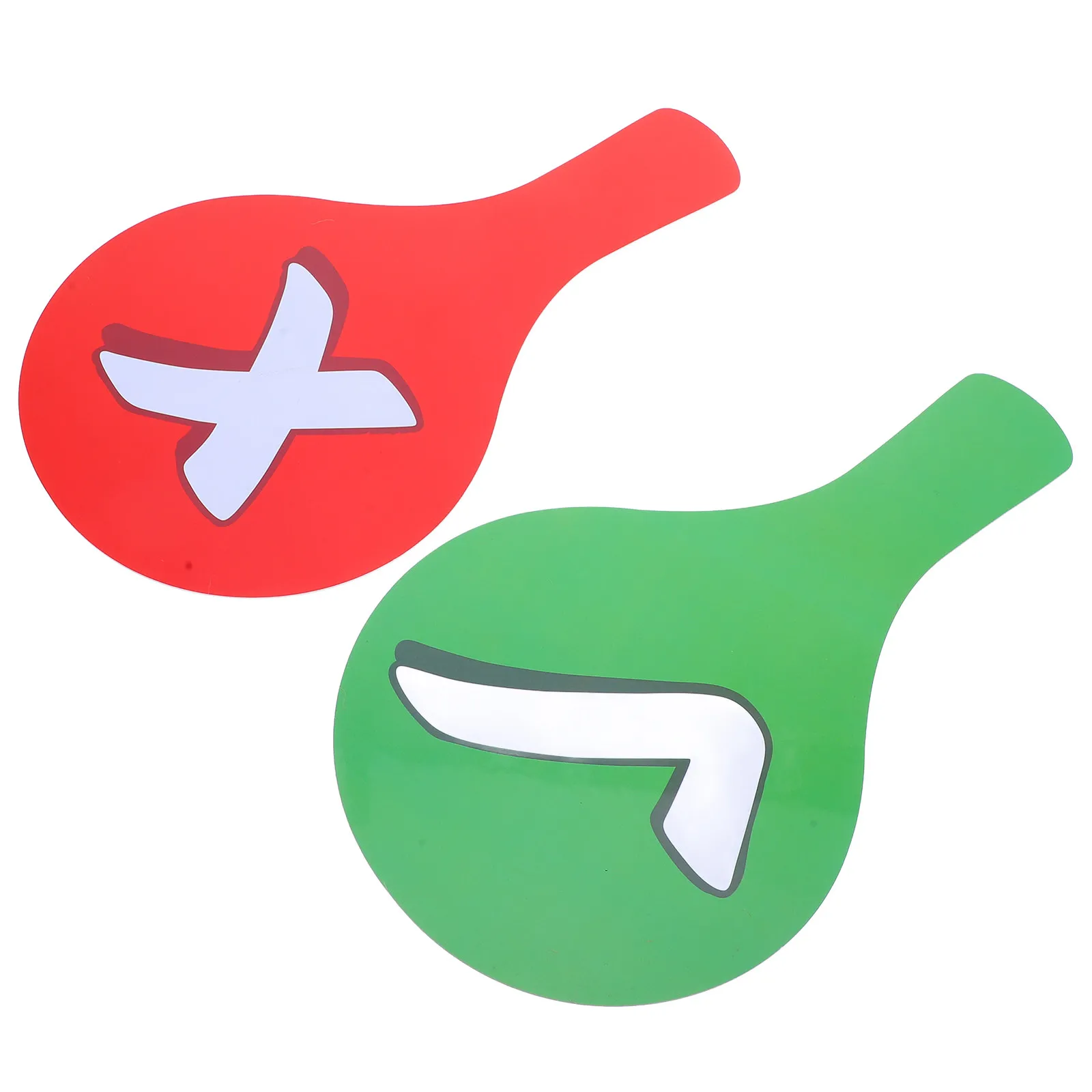 2Pcs Double-Sided Handheld Answer Paddles Red Green True False Voting Boards for Classroom Interactive Learning Quick Response
2Pcs Double-Sided Handheld Answer Paddles Red Green True False Voting Boards for Classroom Interactive Learning Quick Response