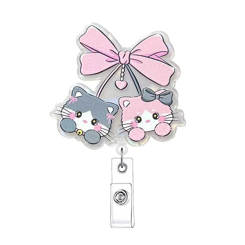 Kawaii блестящий акриловый бантовый котушка для значка с изображением кошки, выдвижной держатель для бейджа с вращающимся на 360° зажимом типа «крокодил», держатель с именем медсестры
Kawaii блестящий акриловый бантовый котушка для значка с изображением кошки, выдвижной держатель для бейджа с вращающимся на 360° зажимом типа «крокодил», держатель с именем медсестры