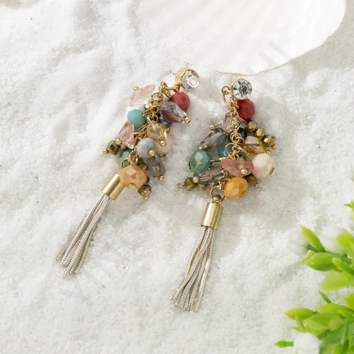 Vintage Ethnic Colorful Crystal Pendant Tassel Earring for Women Fashion Luxury Stone Beaded Drop Earrings Lady Jewelry
Vintage Ethnic Colorful Crystal Pendant Tassel Earring for Women Fashion Luxury Stone Beaded Drop Earrings Lady Jewelry