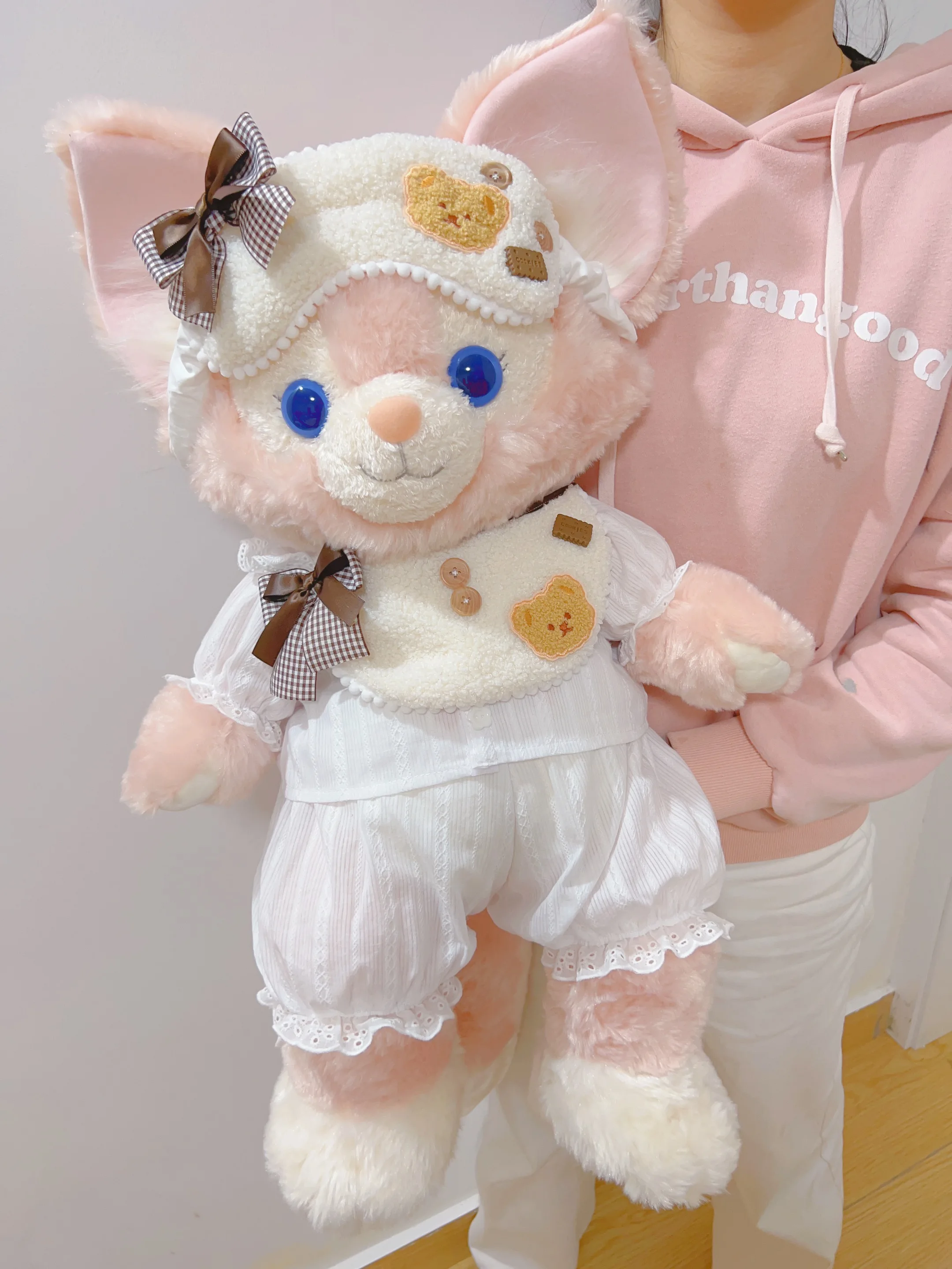 LinaBell and StellaLou 23 inch M size fleece cute little bear saliva pocket eye mask pure cotton pajama set
LinaBell and StellaLou 23 inch M size fleece cute little bear saliva pocket eye mask pure cotton pajama set