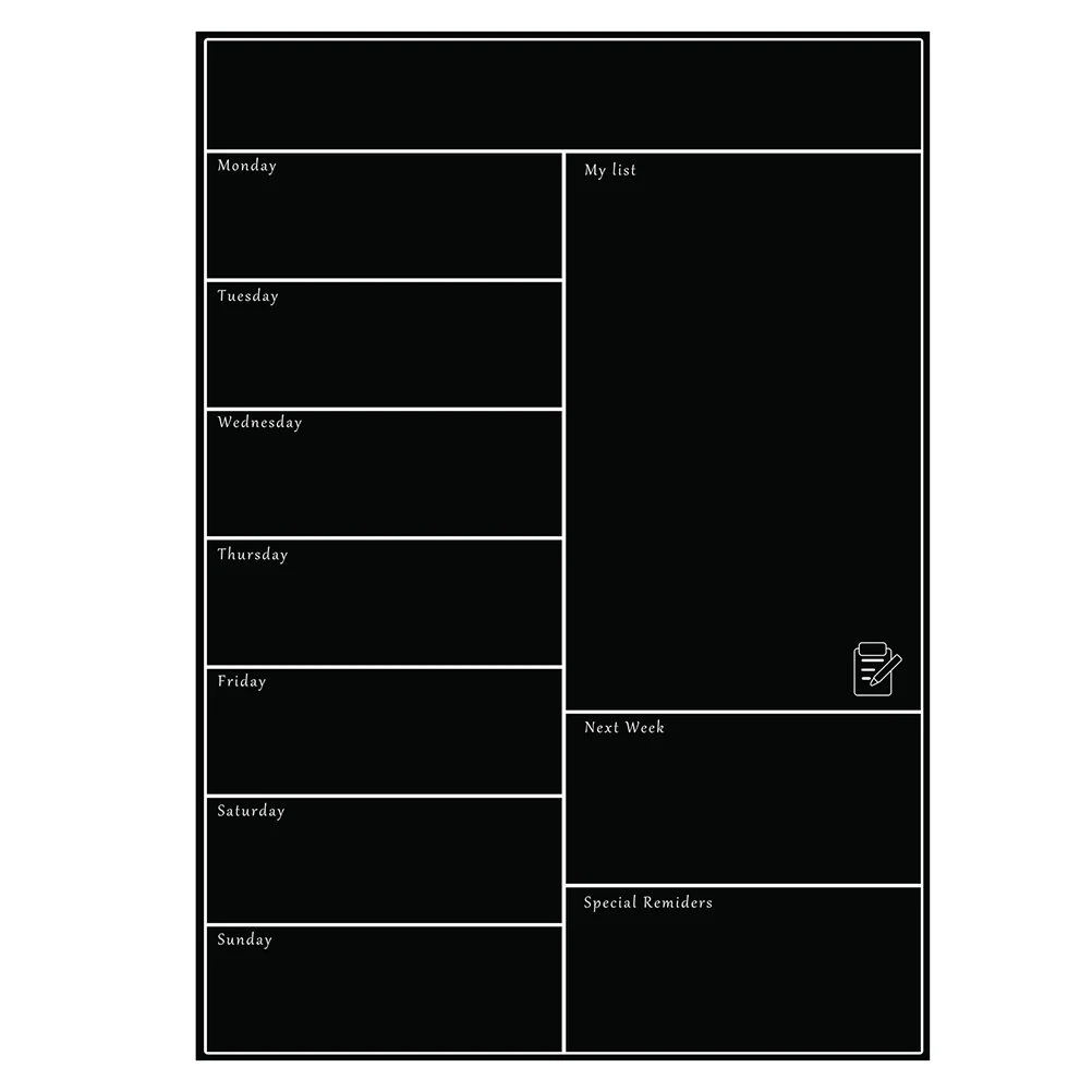 Magnetic Calendar Stickers Weekly Schedule Kitchen Fridge Notice Board Whiteboard Accessories Reusable Memo Pad Metal Surface
Magnetic Calendar Stickers Weekly Schedule Kitchen Fridge Notice Board Whiteboard Accessories Reusable Memo Pad Metal Surface