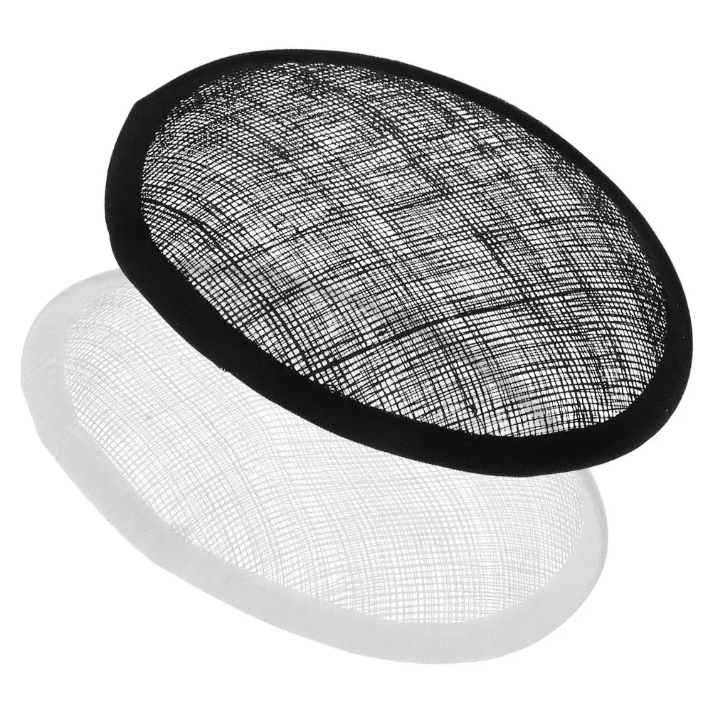 2Pcs Round Sinamay Fascinator Hat Base for DIY Millinery Projects Comfortable Breathable Flax Material Elegant Netting Versatile
2Pcs Round Sinamay Fascinator Hat Base for DIY Millinery Projects Comfortable Breathable Flax Material Elegant Netting Versatile
