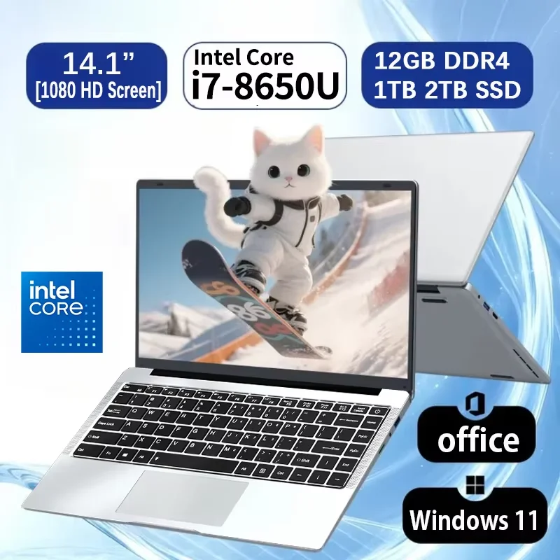 LENO 14.1" Ultra Slim Laptop Intel Core i7 8650U 32GB RAM 2TB SSD 1920*1080 HD Windows 11 Office Gaming Notebook Global version
LENO 14.1" Ultra Slim Laptop Intel Core i7 8650U 32GB RAM 2TB SSD 1920*1080 HD Windows 11 Office Gaming Notebook Global version