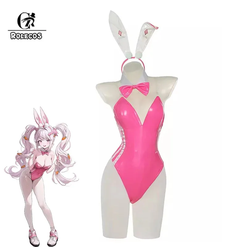 ROLECOS Костюм Алисы Банни для девочек NIKKE Богиня Победы Женщины Сексуальная Алиса Косплей Костюм кролика чернильные комбинезоны 
ROLECOS Костюм Алисы Банни для девочек NIKKE Богиня Победы Женщины Сексуальная Алиса Косплей Костюм кролика чернильные комбинезоны