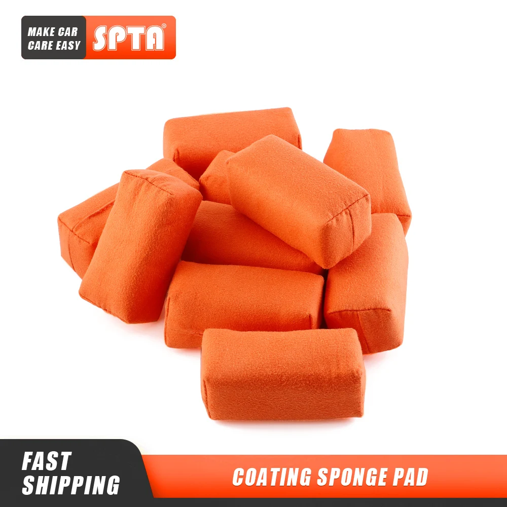 SPTA 10-200 Pcs Car Detailing Suede Crystal Plating Sponge Soft Coating Pad For Car Waxing Polishing
SPTA 10-200 Pcs Car Detailing Suede Crystal Plating Sponge Soft Coating Pad For Car Waxing Polishing