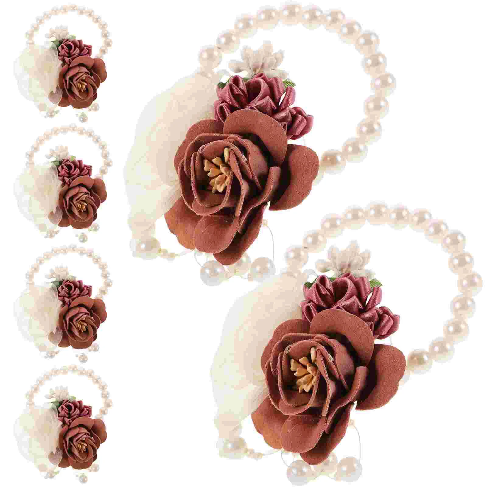 6pcs Imitation Pearl Beading Wrist Chain Bride Bridesmaid Fake Flower Bracelet Realistic Flower Wristlet Bracelet Rustic Wedding
6pcs Imitation Pearl Beading Wrist Chain Bride Bridesmaid Fake Flower Bracelet Realistic Flower Wristlet Bracelet Rustic Wedding