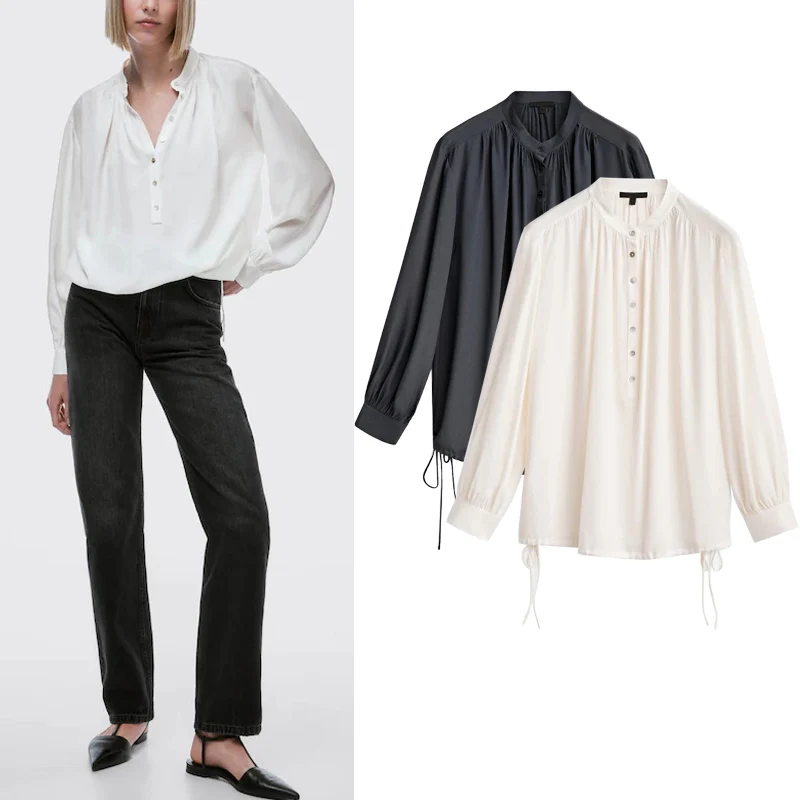 Свободные женские модные драпированные пуговицы с украшением на пуговицах, новинка 2024, женские длинные сверы из полиэфирного волокна премиум-класса Sle MD
Свободные женские модные драпированные пуговицы с украшением на пуговицах, новинка 2024, женские длинные сверы из полиэфирного волокна премиум-класса Sle MD