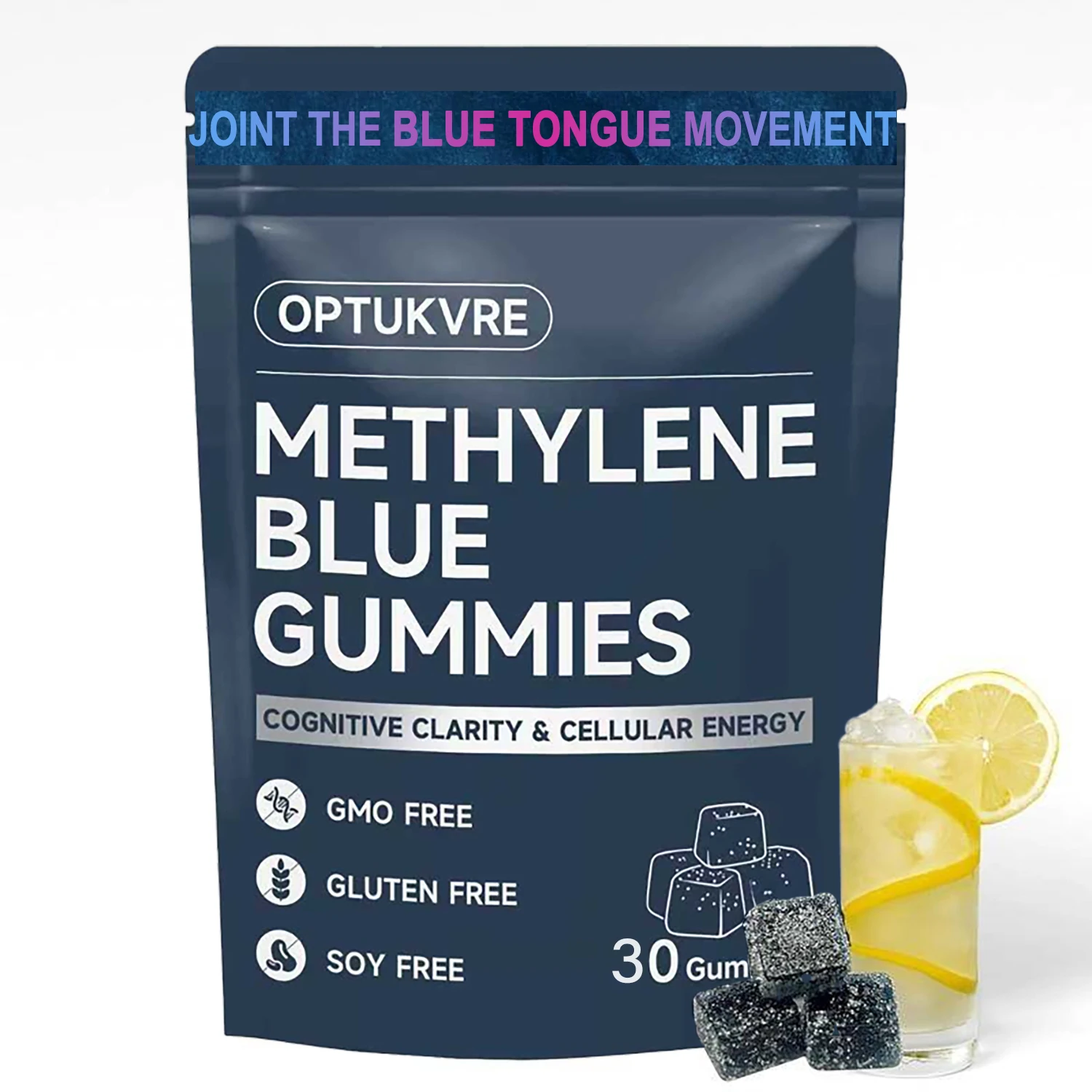Methylene Blue Gummies 5mg Joint the Blue Tongue Movement for Sustained Energy, Mental Clarity, Lifted Mood - 30 Gummies
Methylene Blue Gummies 5mg Joint the Blue Tongue Movement for Sustained Energy, Mental Clarity, Lifted Mood - 30 Gummies