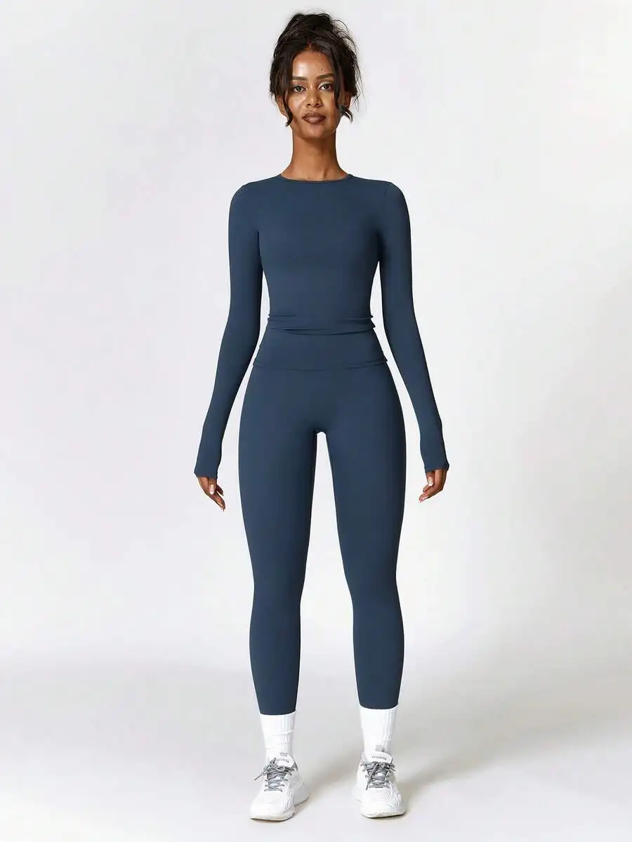 Womens 2-Piece Sports Set Yoga Running Suit Comfortable Skin Friendly
Womens 2-Piece Sports Set Yoga Running Suit Comfortable Skin Friendly