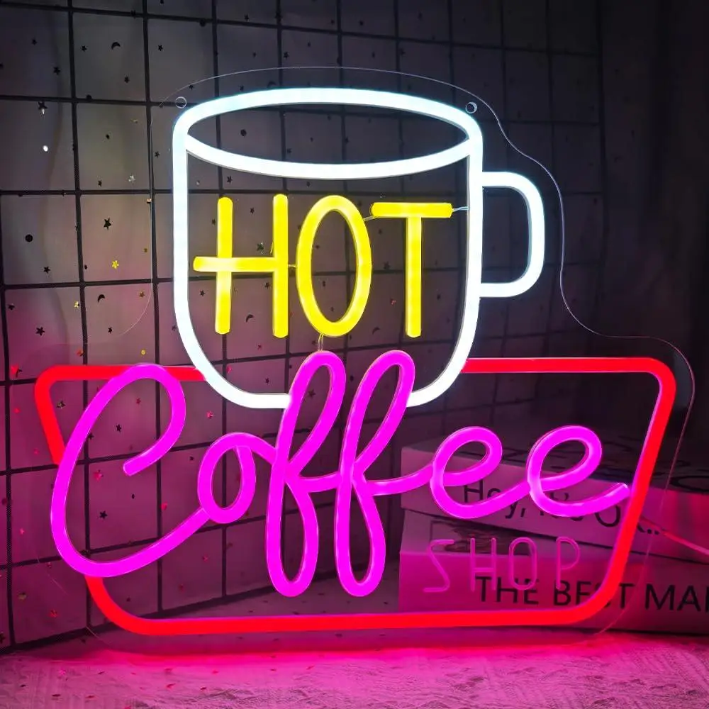 Coffee Shop Neon Sign USB Dimmable LED Lights for Cafe Station Hot Drink Shop Accessories Bar Wall Art Decor Neon Billboard
Coffee Shop Neon Sign USB Dimmable LED Lights for Cafe Station Hot Drink Shop Accessories Bar Wall Art Decor Neon Billboard
