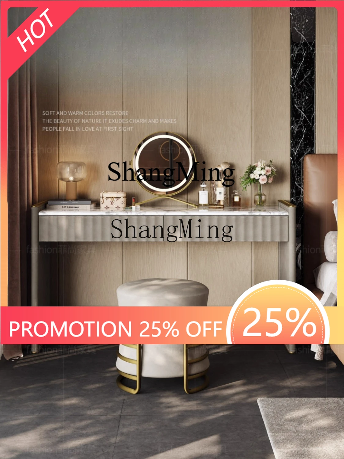 FG good-looking light luxury saddle leather makeup stool modern simple original high-end bedroom marble makeup table
FG good-looking light luxury saddle leather makeup stool modern simple original high-end bedroom marble makeup table