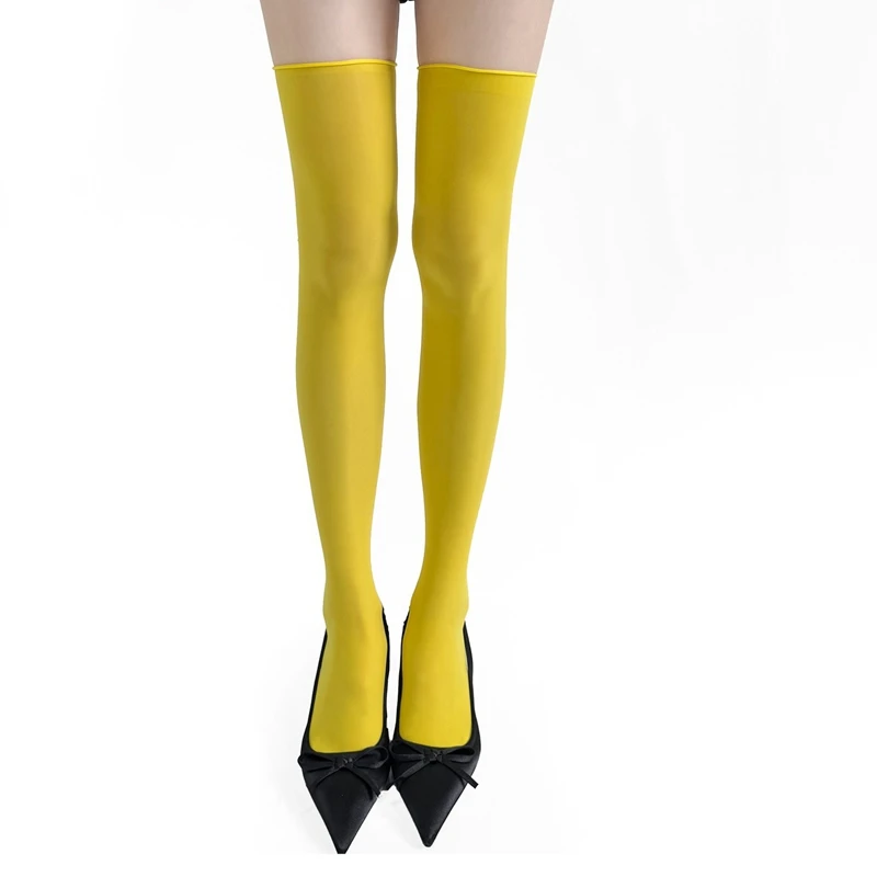 Women's Oil Shiny Stockings Fashion Solid Color High Elastic Ultra-thin Long Socks Ladies Over Knee High Socks Collant Hosiery
Women's Oil Shiny Stockings Fashion Solid Color High Elastic Ultra-thin Long Socks Ladies Over Knee High Socks Collant Hosiery
