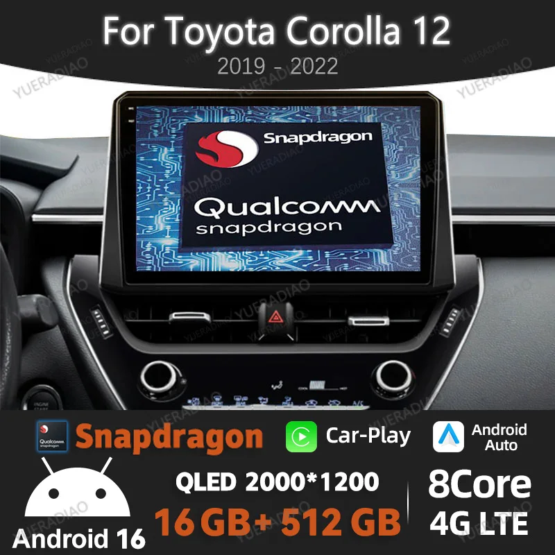 Android 16 Car Radio For Toyota Corolla 12 Cross 2019 - 2022 Multimedia Stereo Video Player Head Unit Carplay Auto 4G WIFI NAVI
Android 16 Car Radio For Toyota Corolla 12 Cross 2019 - 2022 Multimedia Stereo Video Player Head Unit Carplay Auto 4G WIFI NAVI