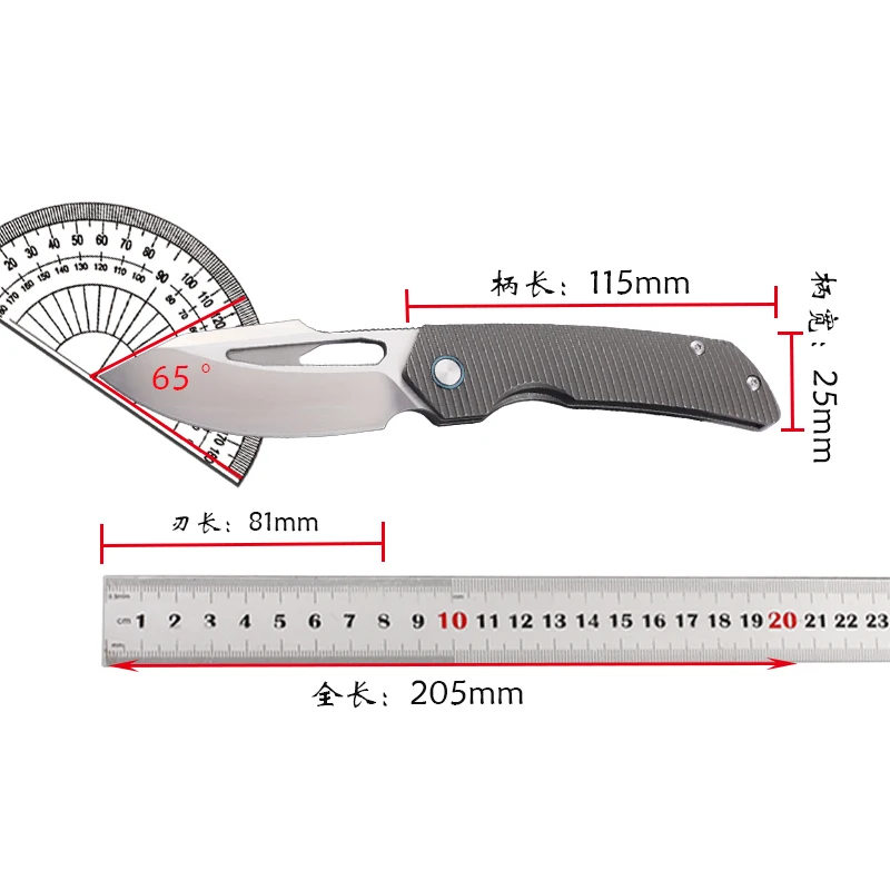 New titanium alloy handle M390 steel folding knife multi-function tool fishing, survival, kitchen, outdoor equipment EDC knife
New titanium alloy handle M390 steel folding knife multi-function tool fishing, survival, kitchen, outdoor equipment EDC knife
