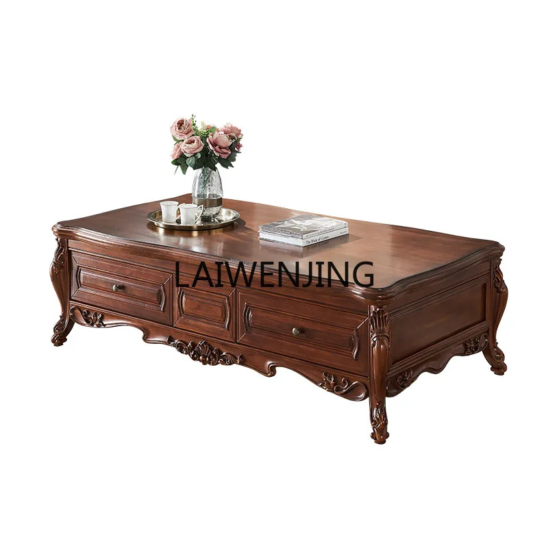 HLZ all solid wood coffee table living room rectangular four tea table tea table
HLZ all solid wood coffee table living room rectangular four tea table tea table