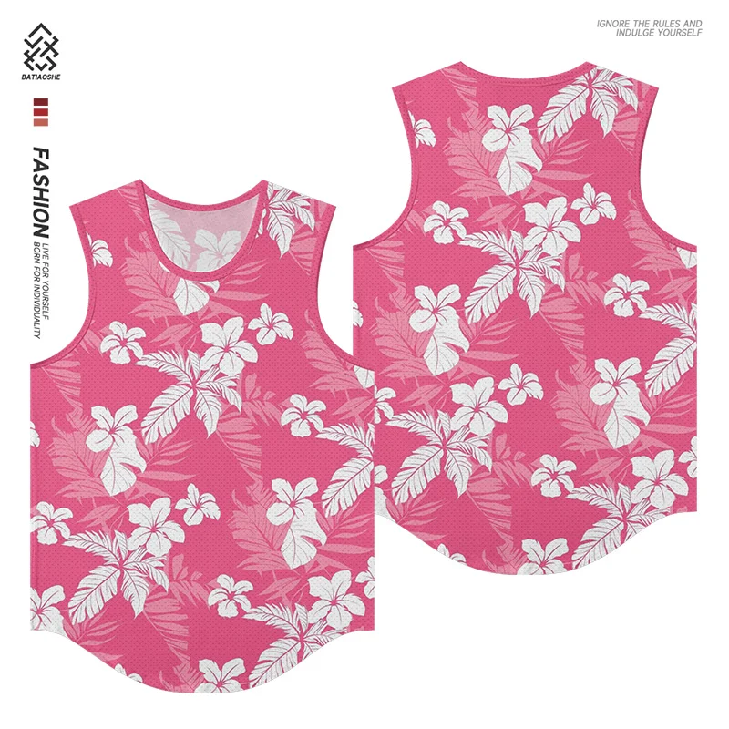 Men's Fashion Sleeveless Bottom Shirt Cherry Blossom Floral Pattern Print Adult Top Outdoor Sports Quick Dry Vest Printed
Men's Fashion Sleeveless Bottom Shirt Cherry Blossom Floral Pattern Print Adult Top Outdoor Sports Quick Dry Vest Printed