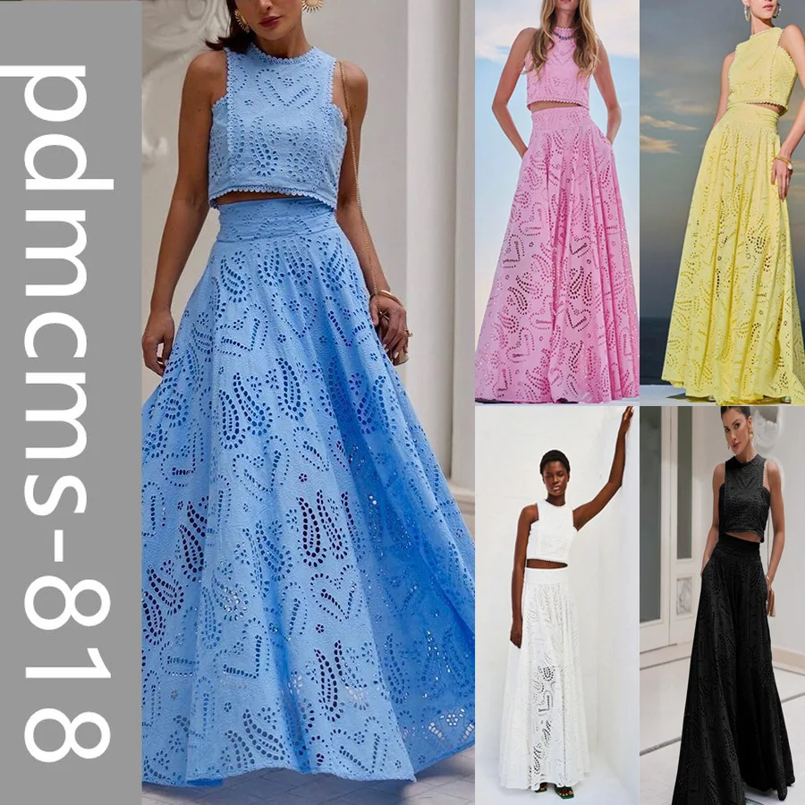 2025 новый европейский и американский весенне-летний комплект без рукавов с длинной юбкой и карманами INS для отдыха и отдыха, свободный женский комплект из двух предметов
2025 новый европейский и американский весенне-летний комплект без рукавов с длинной юбкой и карманами INS для отдыха и отдыха, свободный женский комплект из двух предметов