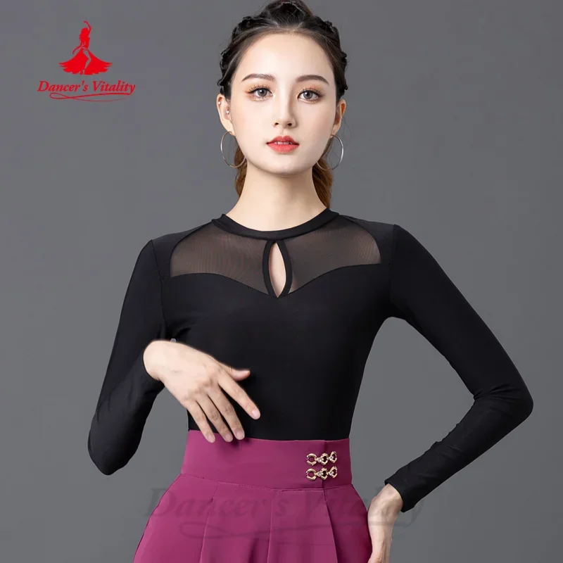LatinDance ModernDance Black Slimming Long Sleeved Training Clothing Women's Tango Chacha Samba Professional Practice Clothes
LatinDance ModernDance Black Slimming Long Sleeved Training Clothing Women's Tango Chacha Samba Professional Practice Clothes