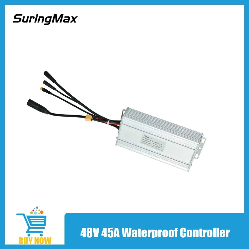 48V 72V, 40A, 45A Waterproof Electric Bicycle Controller, Square Wave, Li No. 2 Protocol, For 1500W 2000W Ebike Motors, 15-Mofet
48V 72V, 40A, 45A Waterproof Electric Bicycle Controller, Square Wave, Li No. 2 Protocol, For 1500W 2000W Ebike Motors, 15-Mofet