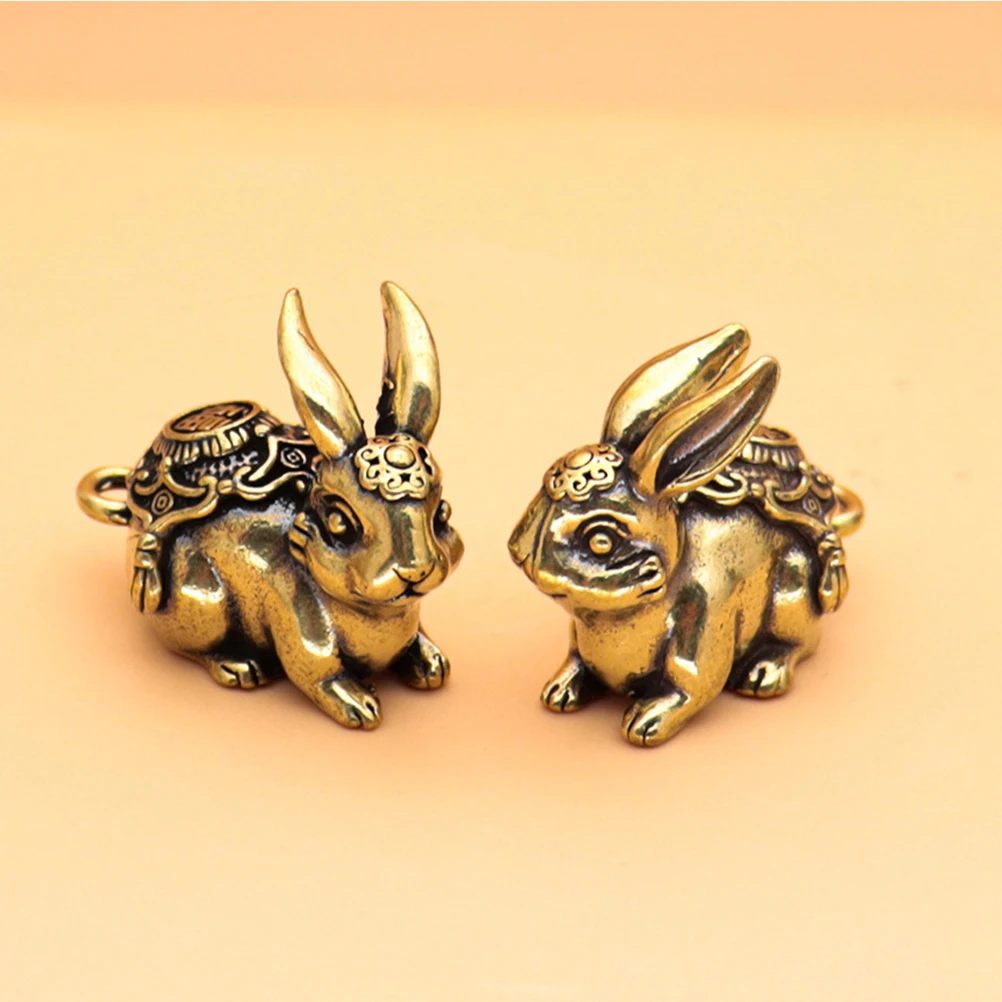 4 Pcs Retro Decor Key Chain Accessories Brass Bunny Ornament Rabbits Vintage Pendant Hanging Golden Cute Keychain
4 Pcs Retro Decor Key Chain Accessories Brass Bunny Ornament Rabbits Vintage Pendant Hanging Golden Cute Keychain