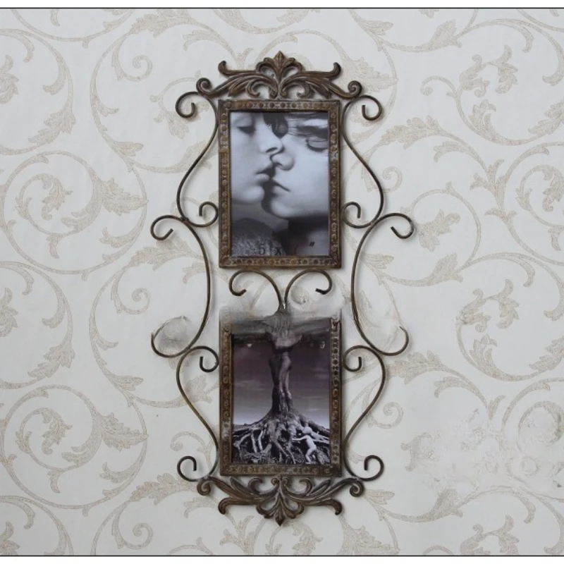 Classical wrought iron combination couple photo frame home creative decoration retro wall hanging photo hanging on the wall
Classical wrought iron combination couple photo frame home creative decoration retro wall hanging photo hanging on the wall