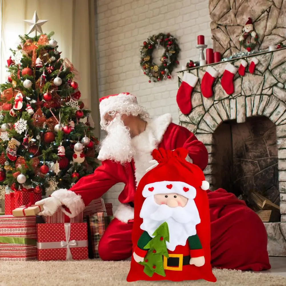 Festive Candy Storage Bag Christmas Gift Bag Santa Claus Capacity Santa Gift Bag with 3d Design Reusable Drawstring for Candies
Festive Candy Storage Bag Christmas Gift Bag Santa Claus Capacity Santa Gift Bag with 3d Design Reusable Drawstring for Candies
