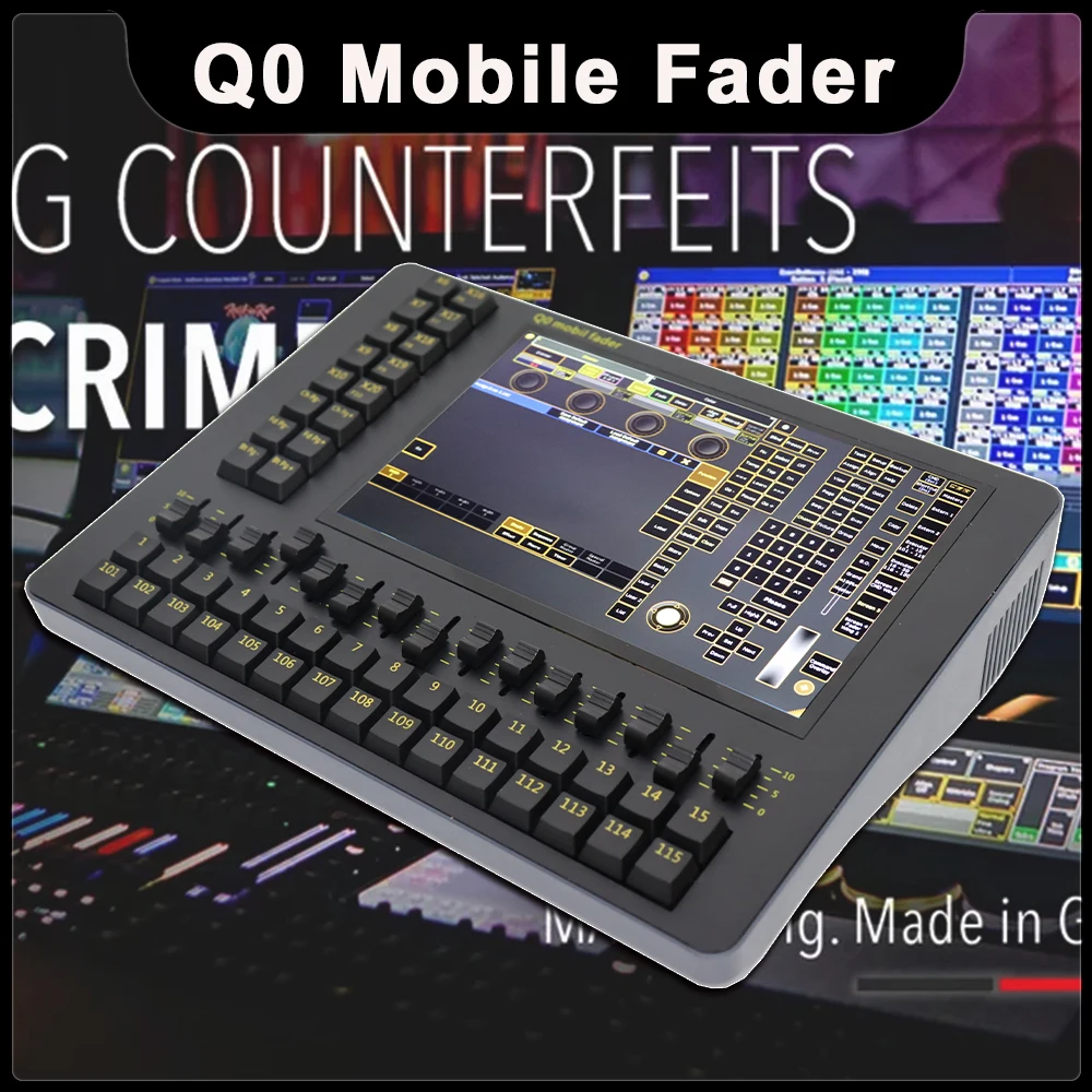 New Q0 Mobile Fader Wing Stage Lighting Controller Touch Screen Control DJ Lighting Disco LED Moving Head Light Latest Version
New Q0 Mobile Fader Wing Stage Lighting Controller Touch Screen Control DJ Lighting Disco LED Moving Head Light Latest Version