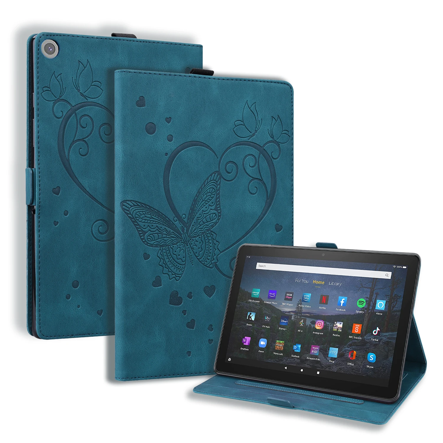 Чехол-кошелек с отделением для карт для Amazon Fire HD 10 2019 10,1 дюйма, противоударный флип-чехол с узором «Любовь бабочка», кожаный чехол с кронштейном для сна
Чехол-кошелек с отделением для карт для Amazon Fire HD 10 2019 10,1 дюйма, противоударный флип-чехол с узором «Любовь бабочка», кожаный чехол с кронштейном для сна