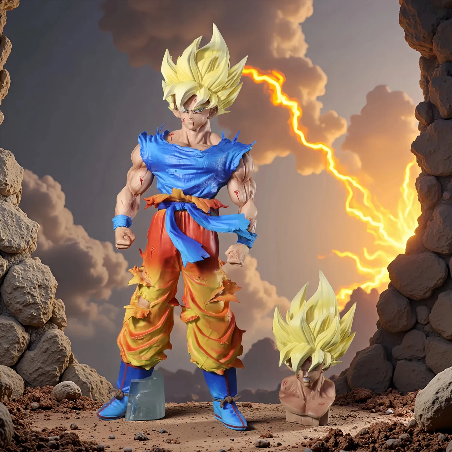 Anime Dragon Ball Super Saiyan Hot blooded battle Son Goku Double headed Pvc 27cm Action Figure Collection Model Toys Gifts
Anime Dragon Ball Super Saiyan Hot blooded battle Son Goku Double headed Pvc 27cm Action Figure Collection Model Toys Gifts