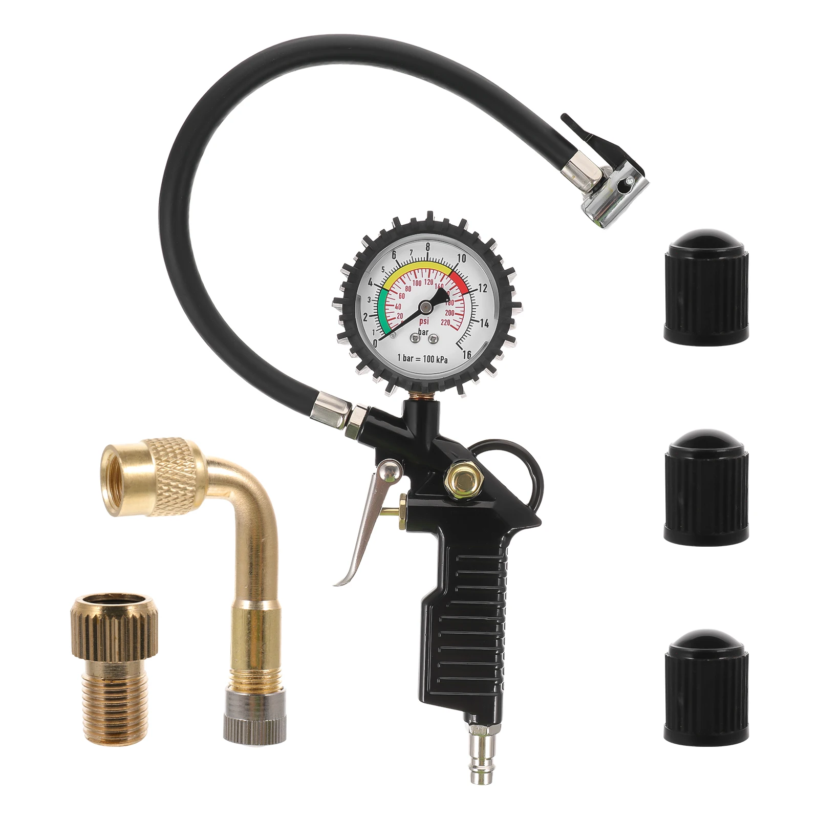 Tire Pressure Gauge Meter Digital Display Black Inflator Decompression Tool Air Chuck for Car Auto Small Size Mechanical
Tire Pressure Gauge Meter Digital Display Black Inflator Decompression Tool Air Chuck for Car Auto Small Size Mechanical