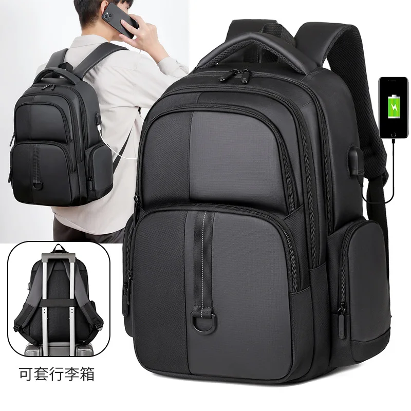 Contrasting color backpack Large capacity high value schoolbag Male high school student Multi-layer strong and durable computer
Contrasting color backpack Large capacity high value schoolbag Male high school student Multi-layer strong and durable computer