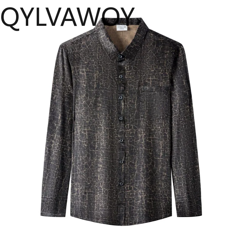 QYLVAWOY Genuine Brand Men's Shirts 92.5% Mulberry Silk Shirts for Man Long Sleeve Shirt Jacquard Lapel Man Clothing Thin Tops
QYLVAWOY Genuine Brand Men's Shirts 92.5% Mulberry Silk Shirts for Man Long Sleeve Shirt Jacquard Lapel Man Clothing Thin Tops