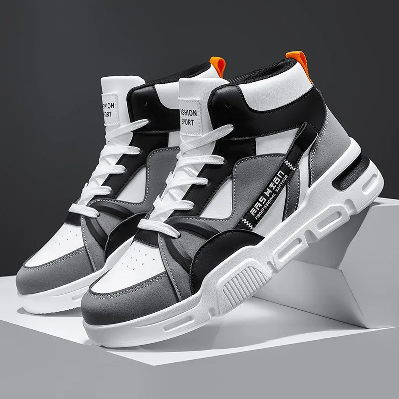 2025 Men's High Top Casual Sneakers Breathable Leather Men Ankle Boots Non-Slip Platform Sports Running Tennis Shoes Plus 39-48
2025 Men's High Top Casual Sneakers Breathable Leather Men Ankle Boots Non-Slip Platform Sports Running Tennis Shoes Plus 39-48