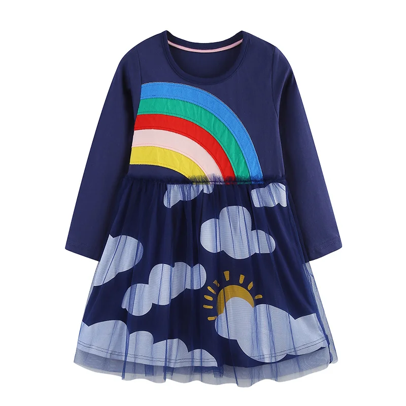 2-7T Girls Dresses Long Sleeve Rainbow Girls Children's Autumn Spring Kids Clothes Birthday Toddler Kids Frocks
2-7T Girls Dresses Long Sleeve Rainbow Girls Children's Autumn Spring Kids Clothes Birthday Toddler Kids Frocks