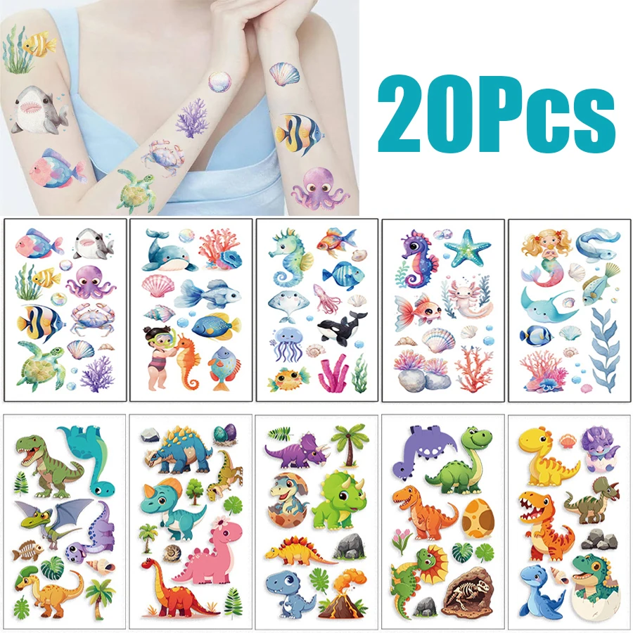 20PCS Pieces/set Of New Ocean Animal Temporary Tattoo Stickers Cute Waterproof Funny Ocean Party Gifts
20PCS Pieces/set Of New Ocean Animal Temporary Tattoo Stickers Cute Waterproof Funny Ocean Party Gifts