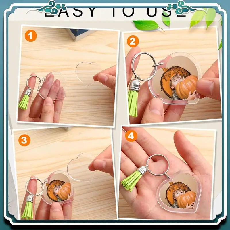 50 Sets Snap-In Acrylic Photo Frame Keychain Custom Insert Photo Keyring Clear Blank Picture Keyring With Tassels
50 Sets Snap-In Acrylic Photo Frame Keychain Custom Insert Photo Keyring Clear Blank Picture Keyring With Tassels