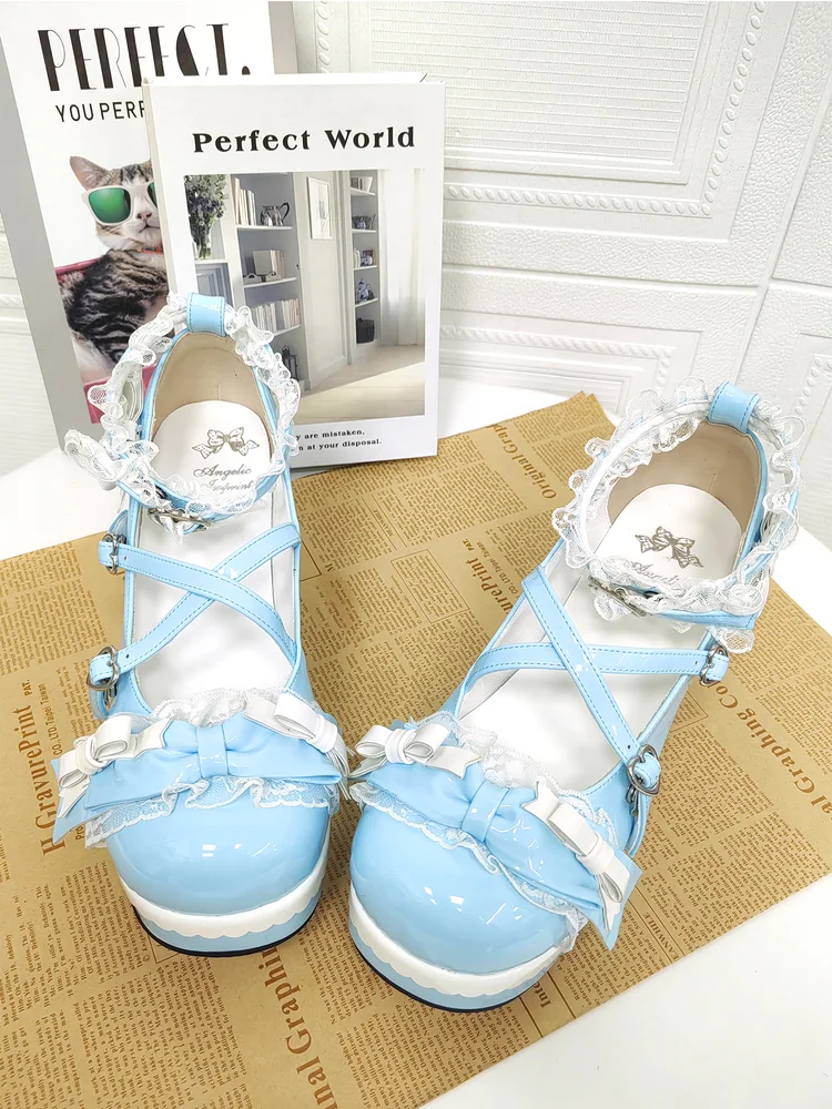 2025 New Round Head Shallow Mouth Lolita Shoes Japanese Sweet Girl Bow High Heels Princess Lace Lolita Shoes
2025 New Round Head Shallow Mouth Lolita Shoes Japanese Sweet Girl Bow High Heels Princess Lace Lolita Shoes