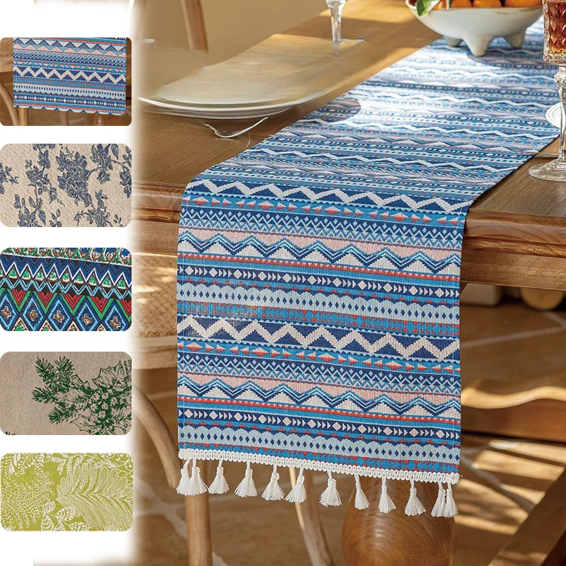 National Style Flower Printing Table Runners Coffee Kitchen Dining Table Christmas Wedding Holiday Farmhouse Chic Home Decor 
National Style Flower Printing Table Runners Coffee Kitchen Dining Table Christmas Wedding Holiday Farmhouse Chic Home Decor