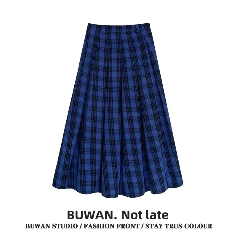 High Waist Plaid A-Line Midi Skirt Color Block Korean Style Autumn Fashion Slimming Half Body Skirts Vintage Checkered Skirts
High Waist Plaid A-Line Midi Skirt Color Block Korean Style Autumn Fashion Slimming Half Body Skirts Vintage Checkered Skirts