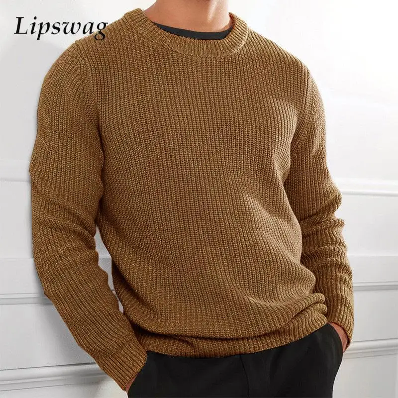 2024 Spring Mens Long Sleeve Sweater Solid Color Crew Neck Casual Sweaters Men Clothing Knitwewar Fashion Loose Sweater For Male
2024 Spring Mens Long Sleeve Sweater Solid Color Crew Neck Casual Sweaters Men Clothing Knitwewar Fashion Loose Sweater For Male