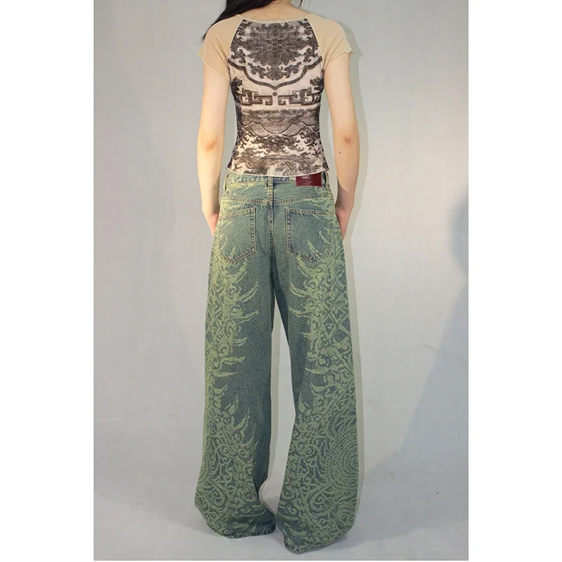 Винтажные джинсы HarajukuVintage в стиле хип-хоп с высокой талией и принтом женские повседневные мешковатые брюки Y2K с широкими штанинами в стиле гранж уличная одежда стильные джинсовые брюки
Винтажные джинсы HarajukuVintage в стиле хип-хоп с высокой талией и принтом женские повседневные мешковатые брюки Y2K с широкими штанинами в стиле гранж уличная одежда стильные джинсовые брюки