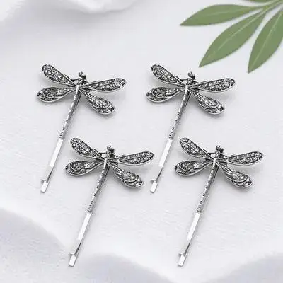 4pcs Vintage Dragonfly Hair Clip Metal Alloy Retro Hairpin Barrette For Women Hair Accessory Party Wedding Festival Use
4pcs Vintage Dragonfly Hair Clip Metal Alloy Retro Hairpin Barrette For Women Hair Accessory Party Wedding Festival Use