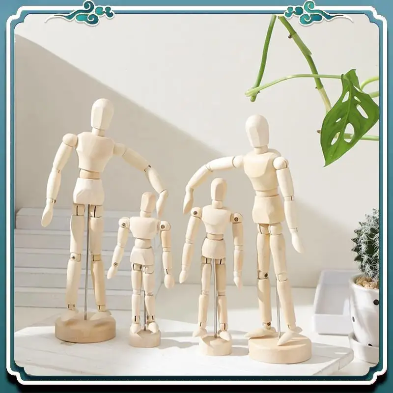 6 Pcs Artist Mannequin Model Set Kit Wooden Manikin Drawing Moveable Figure Model Set With Stand Flexible Jointed Mannequin
6 Pcs Artist Mannequin Model Set Kit Wooden Manikin Drawing Moveable Figure Model Set With Stand Flexible Jointed Mannequin