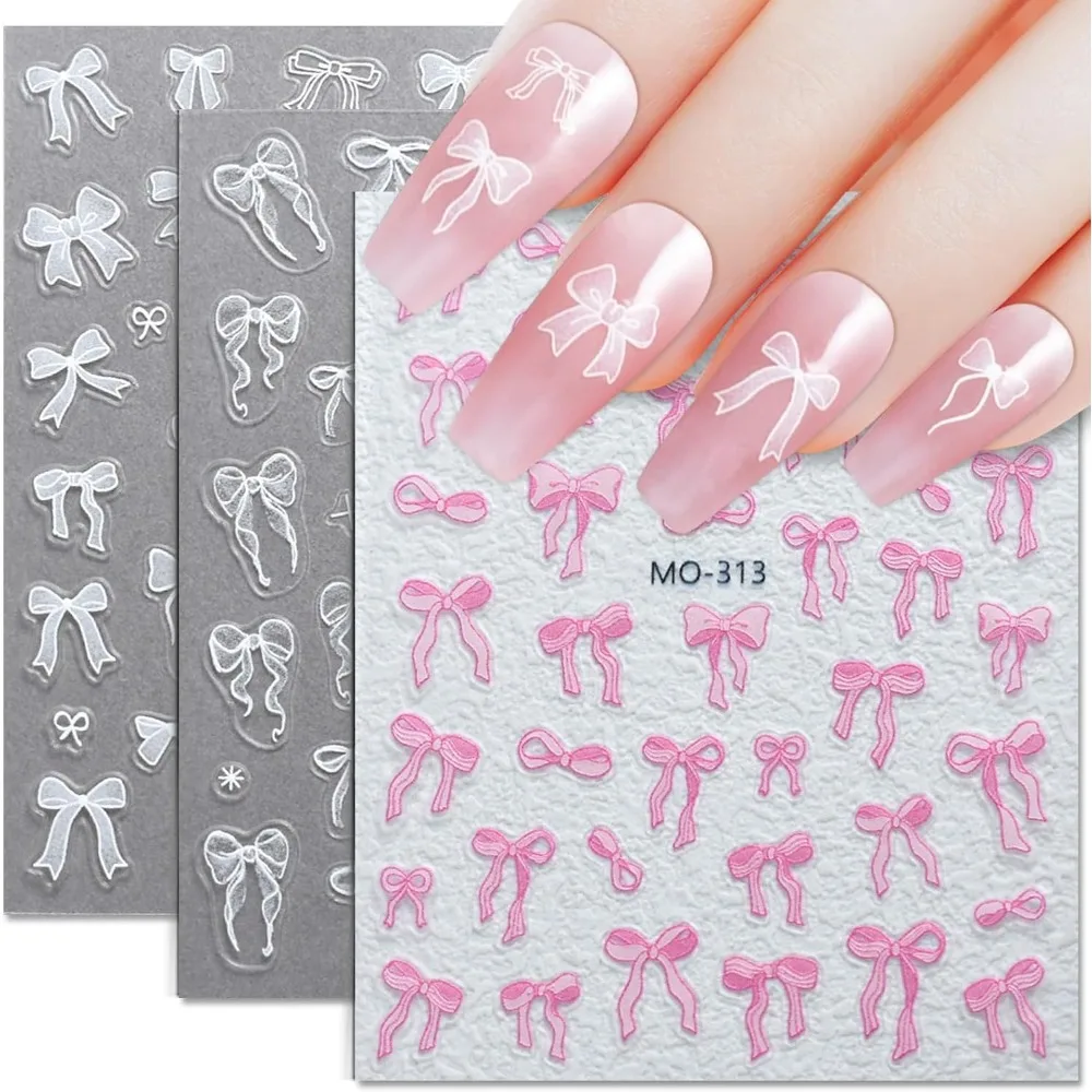 3D Embossed Self Adhesive Nail Art Stickers Colorful Bow Design Decals for Manicure Decoration 5D Realistic Dimensional Nail Supplies for Women Girls DIY Salon False Nails Enhancement Accessories Creative Handmade
3D Embossed Self Adhesive Nail Art Stickers Colorful Bow Design Decals for Manicure Decoration 5D Realistic Dimensional Nail Supplies for Women Girls DIY Salon False Nails Enhancement Accessories Creative Handmade