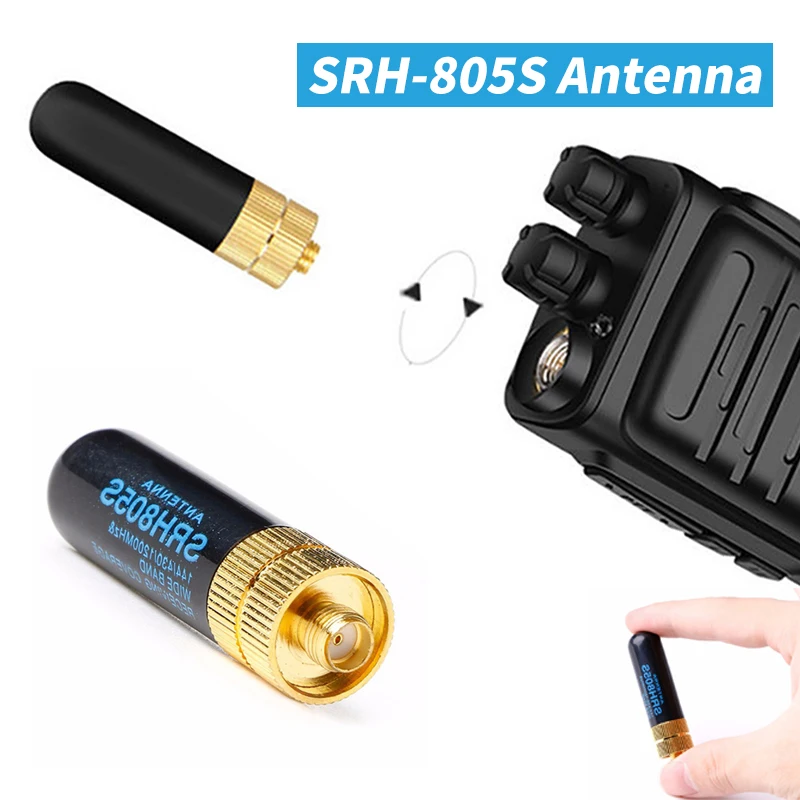 Latest 2.15dbi SRH-805S SMA-F Female Dual Band Antenna for UV-5R BF-888S Radio 5CM 144/430/1200MHz (Radio NOT included!)
Latest 2.15dbi SRH-805S SMA-F Female Dual Band Antenna for UV-5R BF-888S Radio 5CM 144/430/1200MHz (Radio NOT included!)