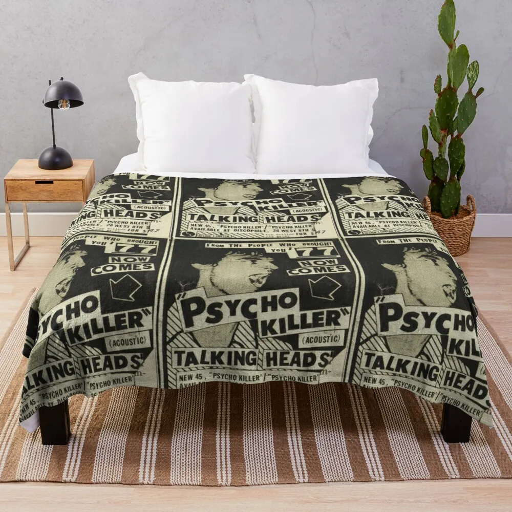Psycho Killer - Talking Heads, концертный постер после-панка 1977, одеяло для зимы, декоративные одеяла для путешествий
Psycho Killer - Talking Heads, концертный постер после-панка 1977, одеяло для зимы, декоративные одеяла для путешествий
