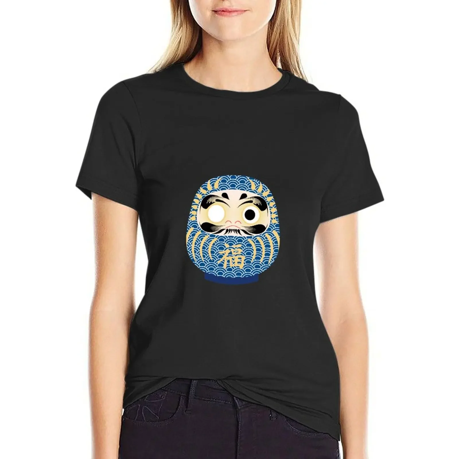 Blue Seigaiha Daruma of Tranquillity T-Shirt tees blacks workout shirts for Women loose fit
Blue Seigaiha Daruma of Tranquillity T-Shirt tees blacks workout shirts for Women loose fit