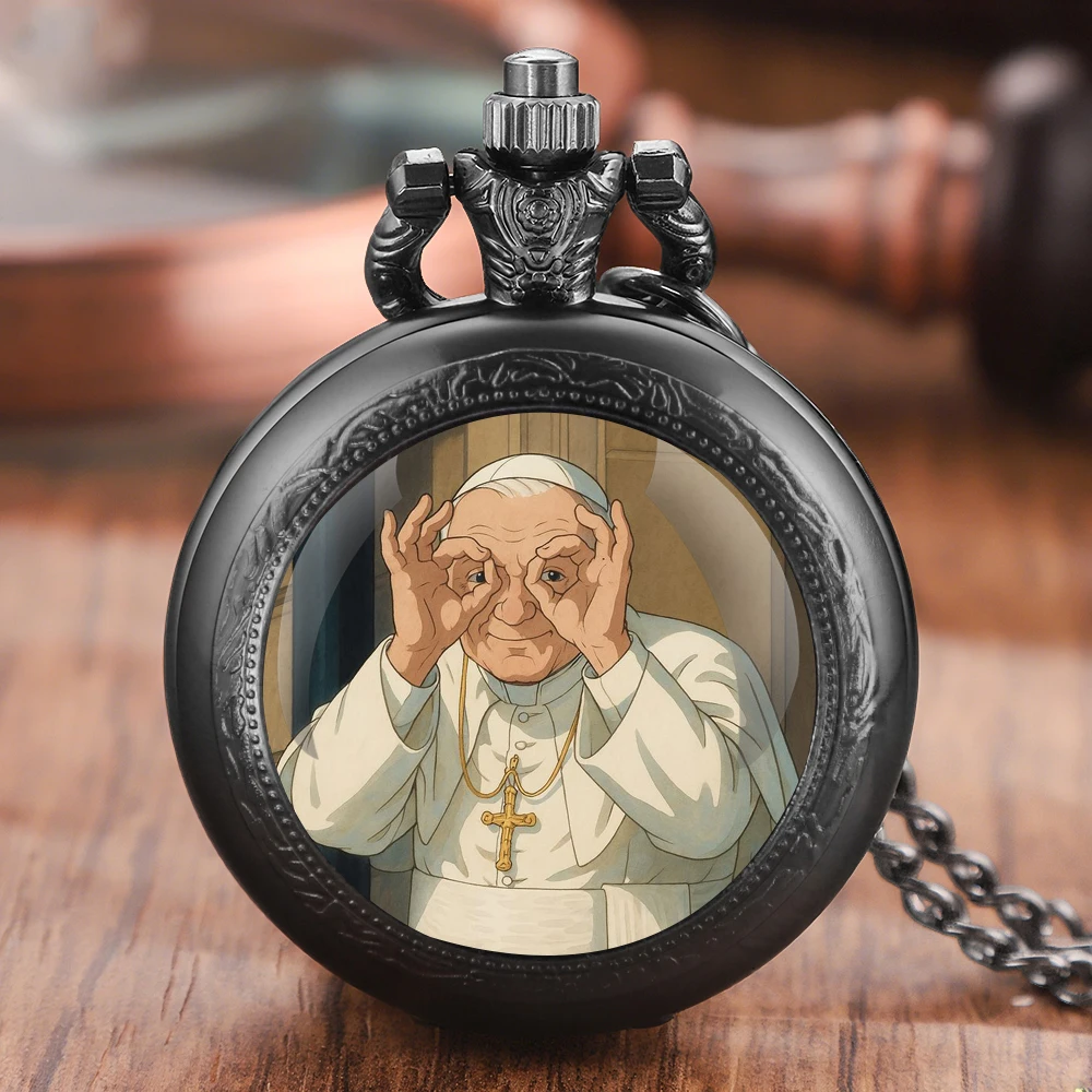 Pope John Paul II Catholic Icons Jesus Design Vintage Quartz Pocket Watch Chain Pendant Necklace for Men and Women Jewelry Gift
Pope John Paul II Catholic Icons Jesus Design Vintage Quartz Pocket Watch Chain Pendant Necklace for Men and Women Jewelry Gift