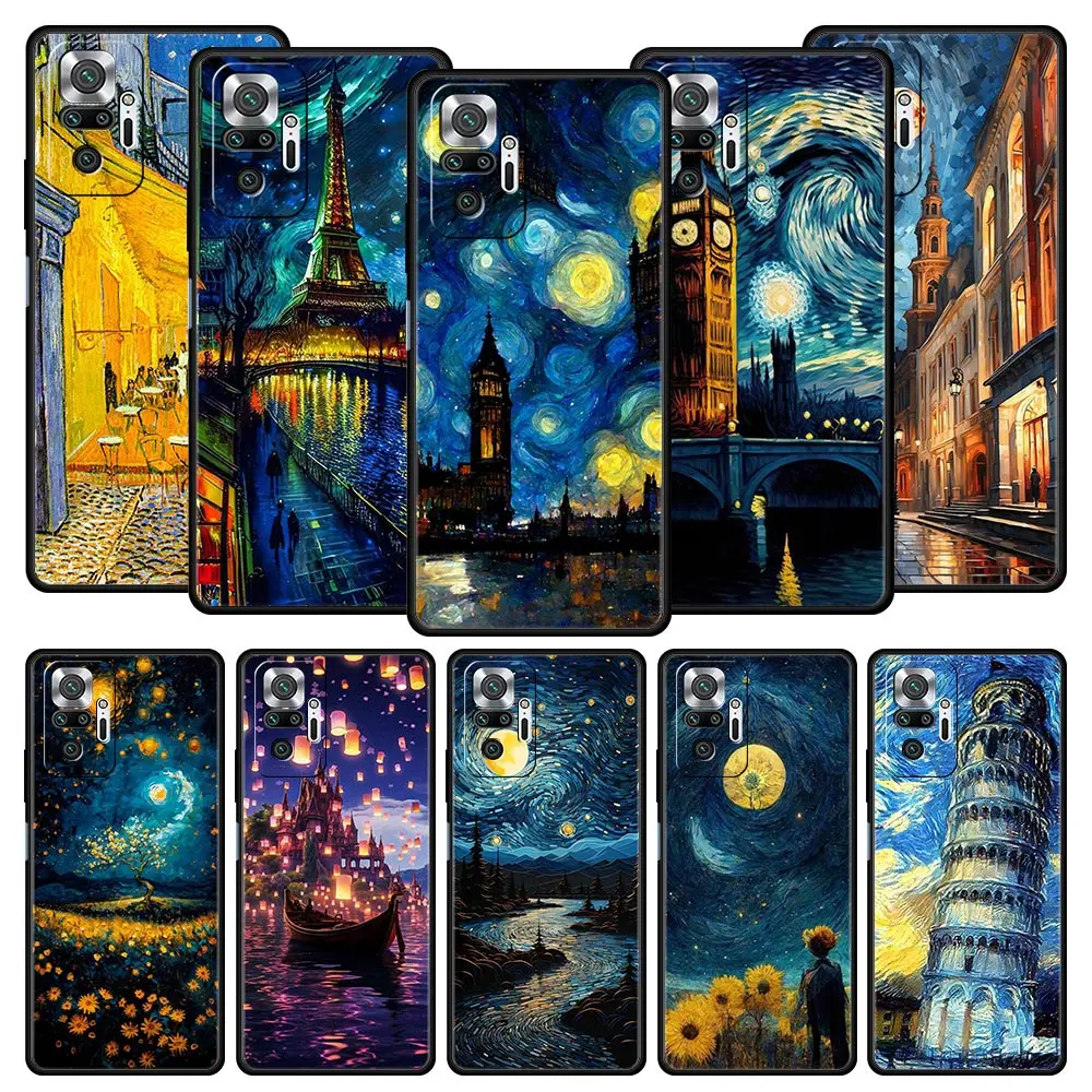 Starry night van gogh Phone Case For Xiaomi Redmi Note 13 12 5G 11 10 Pro Plus 4G 9S 9 8 7 9T 13C 12C 10C 9C 9A Silicone Cover 
Starry night van gogh Phone Case For Xiaomi Redmi Note 13 12 5G 11 10 Pro Plus 4G 9S 9 8 7 9T 13C 12C 10C 9C 9A Silicone Cover