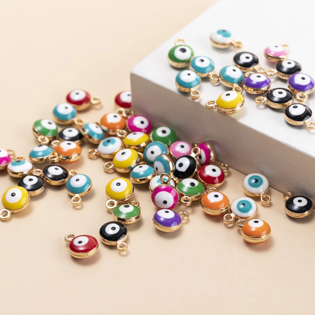 Evil Eye Pendant Beads Colorful Alloy Charm Necklace DIY Accessories Crafts H made Bead Material Loose Beads Jewelry Making
Evil Eye Pendant Beads Colorful Alloy Charm Necklace DIY Accessories Crafts H made Bead Material Loose Beads Jewelry Making